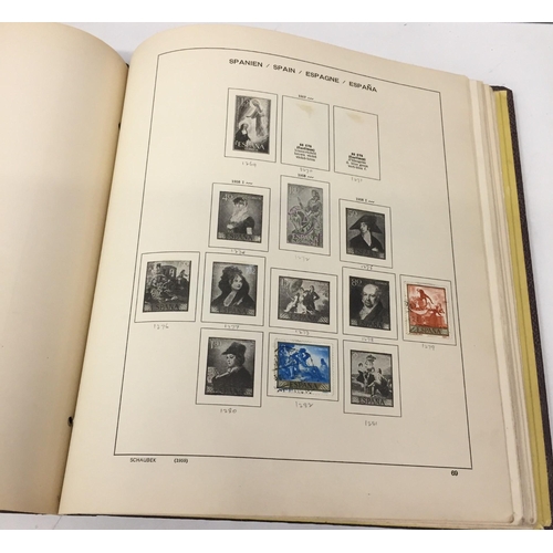 1629 - A partially-completed stamp album, devoted to Spanish Stamps 1950 - 1967.