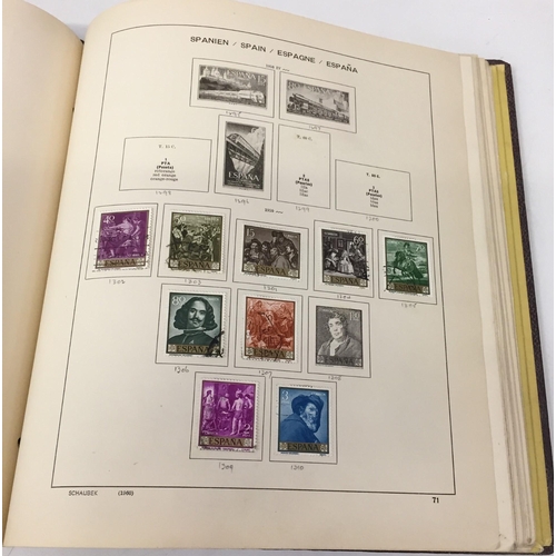 1629 - A partially-completed stamp album, devoted to Spanish Stamps 1950 - 1967.