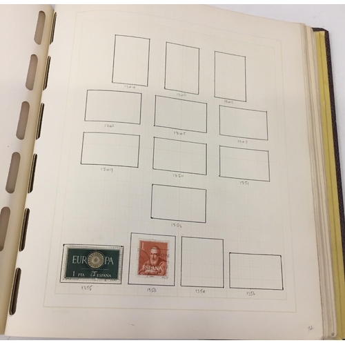 1629 - A partially-completed stamp album, devoted to Spanish Stamps 1950 - 1967.