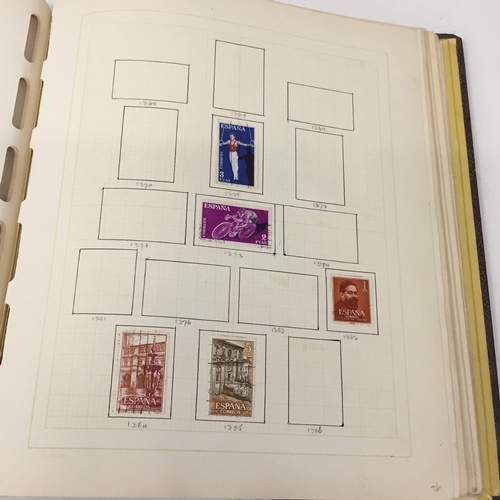 1629 - A partially-completed stamp album, devoted to Spanish Stamps 1950 - 1967.