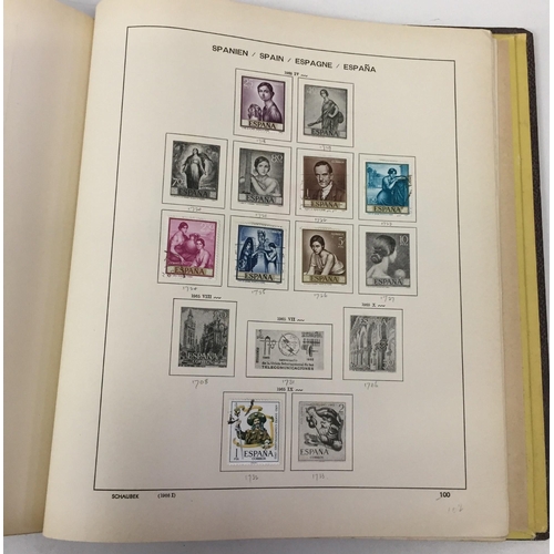 1629 - A partially-completed stamp album, devoted to Spanish Stamps 1950 - 1967.