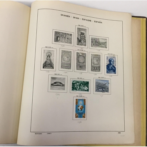 1629 - A partially-completed stamp album, devoted to Spanish Stamps 1950 - 1967.