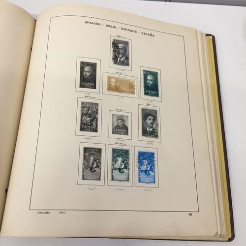 1629 - A partially-completed stamp album, devoted to Spanish Stamps 1950 - 1967.