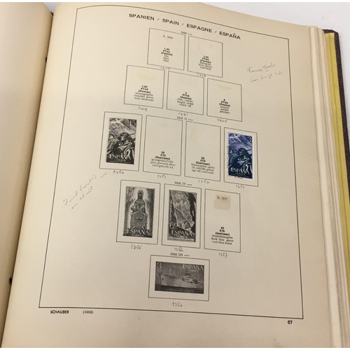 1629 - A partially-completed stamp album, devoted to Spanish Stamps 1950 - 1967.