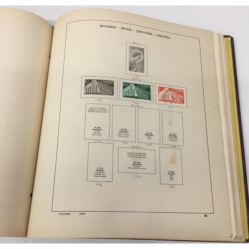 1629 - A partially-completed stamp album, devoted to Spanish Stamps 1950 - 1967.