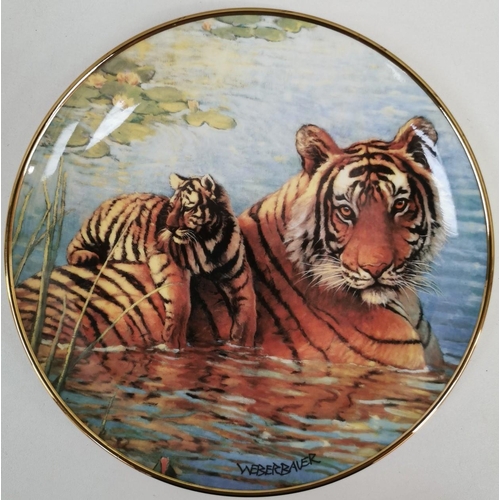 1380 - A 'Royal Doulton' - 'Afternoon Swim' collector's plate, by Weberbauer. Plate no.MA3011. Complete wit... 