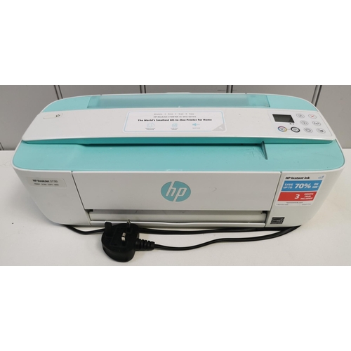 1572 - An 'HP DeskJet 3730' desktop printer (PAT test pass & functionality test indicates in working orsder... 