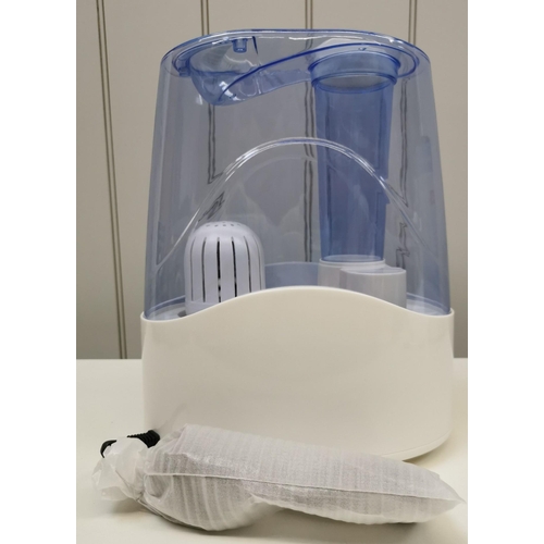 1597 - A boxed 5 litre ultrasonic humidifier with integrated nightlight. Model number A46JY. Appears new & ... 