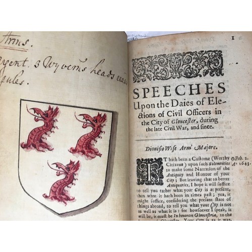 235 - Of Historical Interest - An antique copy of 'Dorney's Speeches 1653' - 'Certain Speeches Made upon t... 