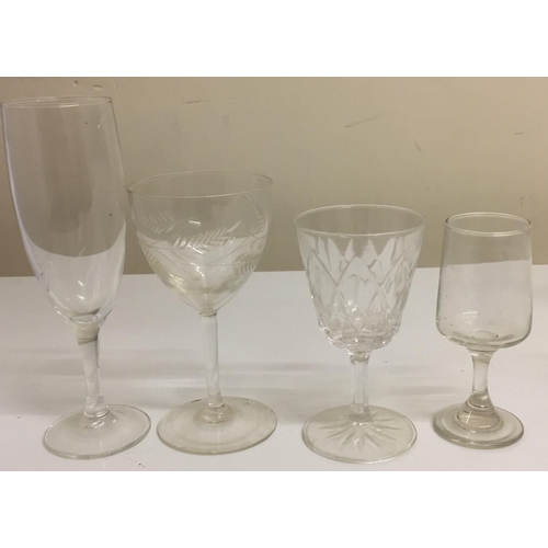 239 - A collection of twenty-one crystal & cut glassware.