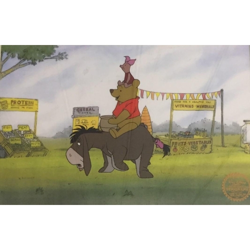 306 - Walt Disney limited edition 'The Pooh and The Blustery' serigraph colour print from original 1968 'W... 