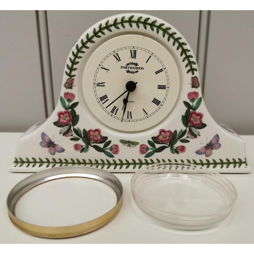 513 - A collection of ten decorative Portmeirion - 'Botanic Gardens' pieces. To include two clocks, vases,... 