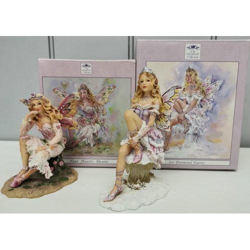 543 - A collection of five Leonardo Collection limited edition fairies. To include 'Ice Diamond Faerie' 5,... 