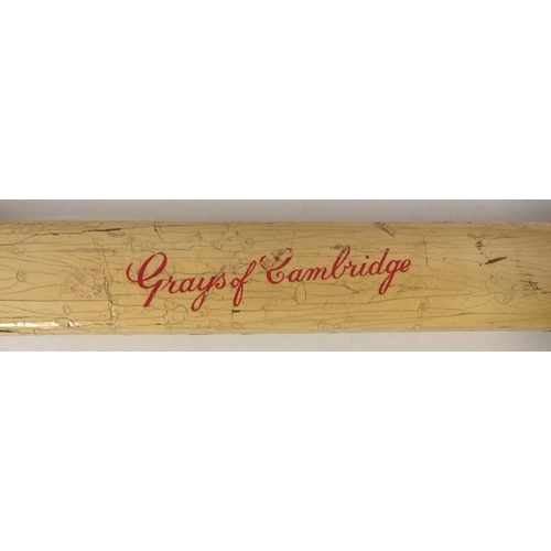 1541 - An original 1960's/70's 'Riley Burwat one-piece snooker cue (length 147cm) in a vintage metal case, ... 