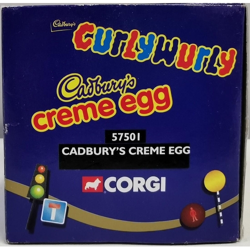 2213 - A boxed, Corgi Cadbury's Creme Egg Car. Model no.57501.