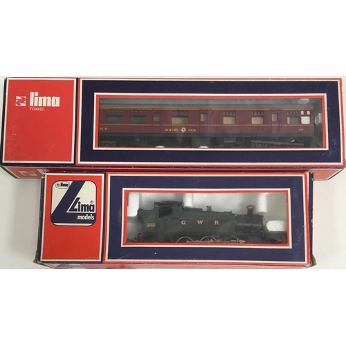 2780 - A boxed Lima OO gauge Locomotive & boxed Coach. To include 2-6-2 Class 45 Prairie Tank G.W.R. & Dini... 