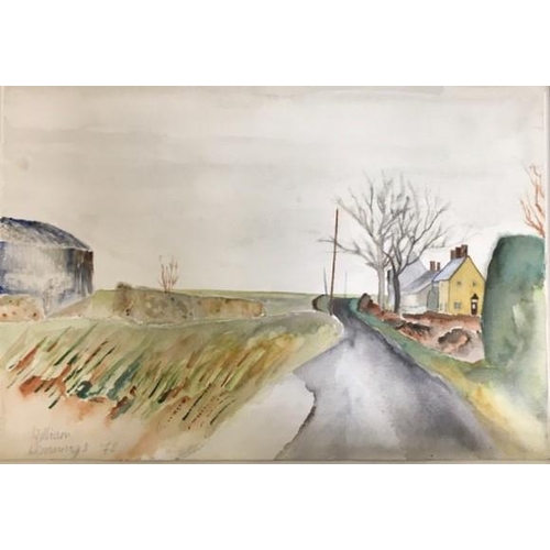 321 - An original watercolour rural scene, signed by William Hemm, dated 1978. Framed but not glazed. Fram... 