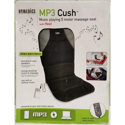 769 - A boxed 'MP3 Cush' music playing massage seat, by 'Homedics'. Untested.