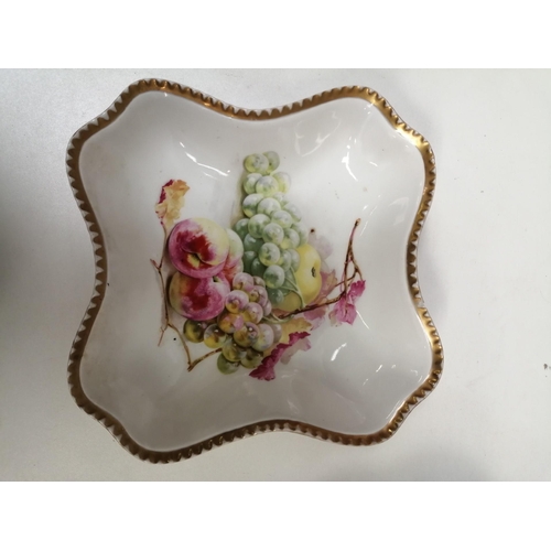 1370 - Two vintage, gilt-edged fruit bowls. Diameters 25cm.