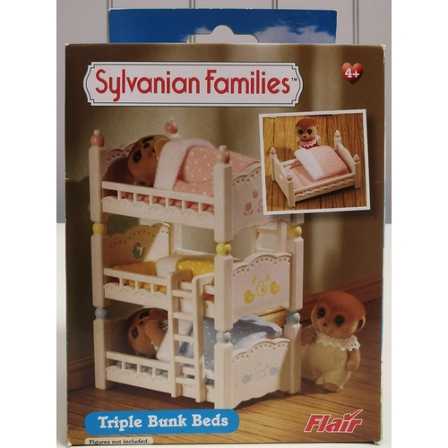 4518 - Sylvanian Families Triple Bunk Beds.  Manufacturer/Model No: Flair 4448.  Unchecked for completeness... 