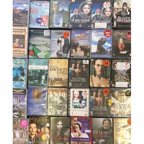 3686 - Historical Dramas & Documentaries - a collection of mostly new/unplayed DVD`s (x26) & Videos (x4).