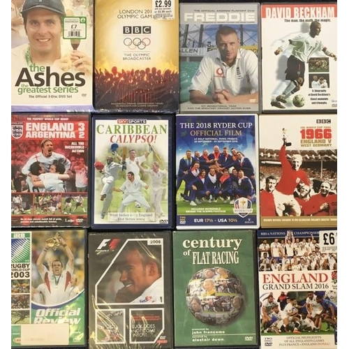 3715 - Mixed Sport - a collection of mostly new/unplayed DVD's (x12).