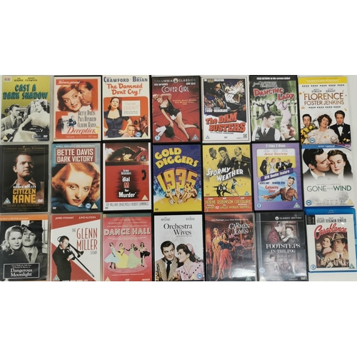 3123 - A collection of approx. sixty-seven classic film DVD's, together with two Blu-Rays (Casablanca & Gon... 