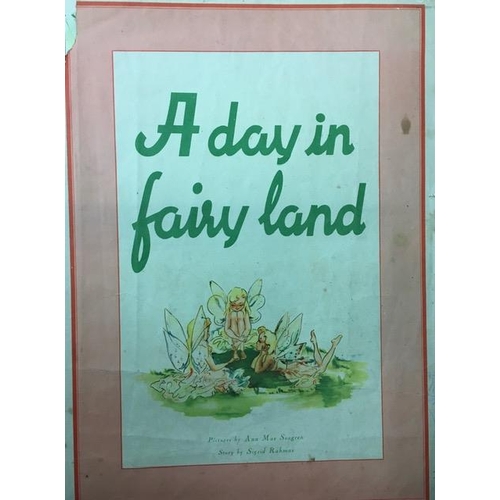 3127 - An early 20th century, large size 'A Day in Fairy Land' children's book.