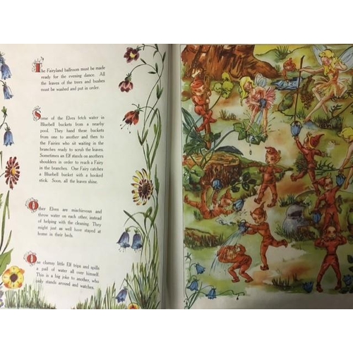 3127 - An early 20th century, large size 'A Day in Fairy Land' children's book.