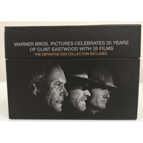 A Clint Eastwood DVD box set. To include thirty-five movies.