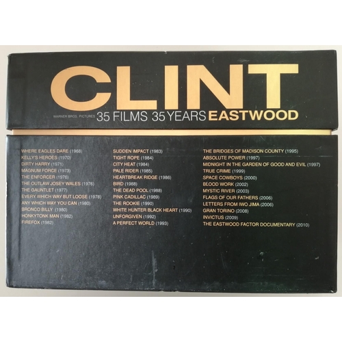 3128 - A Clint Eastwood DVD box set. To include thirty-five movies.