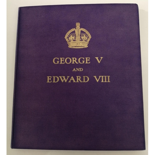 3129 - A large, illustrated souvenir Coronation book, entitled 'George V and Edward VIII', detailing the li... 