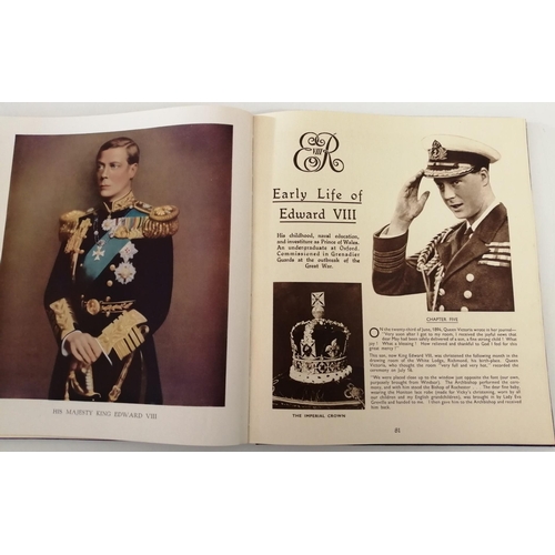 3129 - A large, illustrated souvenir Coronation book, entitled 'George V and Edward VIII', detailing the li... 