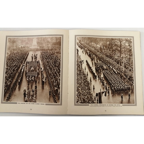 3129 - A large, illustrated souvenir Coronation book, entitled 'George V and Edward VIII', detailing the li... 