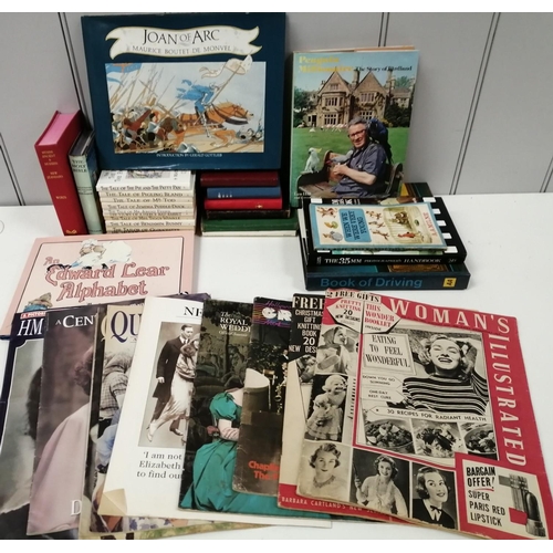 3134 - A selection of thirty-five mixed-genre books, bibles & magazines. To include 1950's Women's Illustra... 