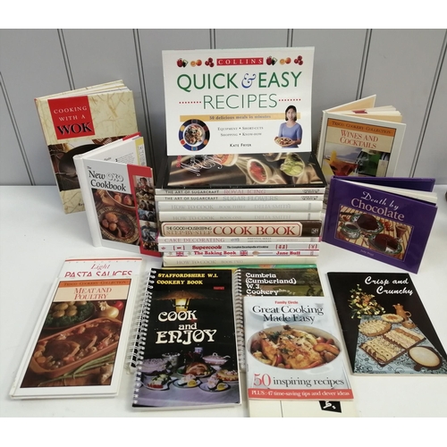 3141 - A selection of twenty-four cookery books. To include Delia Smith, The Art of Sugarcraft, etc.