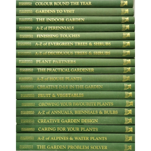 3143 - A set of eighteen hardback volumes of 'Successful Gardening' magazines from Readers Digest.