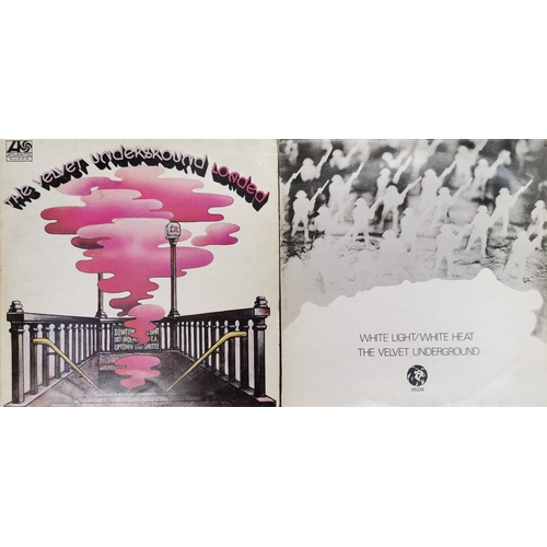 A duo of vinyl albums, by 'The Velvet Underground'. To include 'Loaded' & 'White Light/White Heat'
