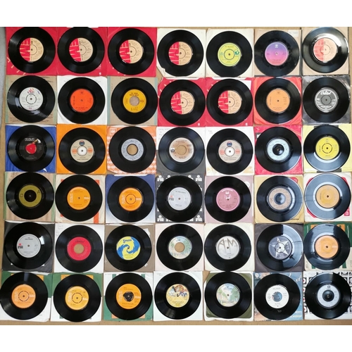 3618 - A large collection of approximately one hundred & eighteen vinyl singles, mostly from 1970's. To inc... 