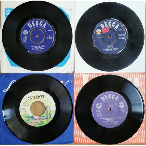 3621 - A collection of four vinyl singles, by 'The Rolling Stones'.