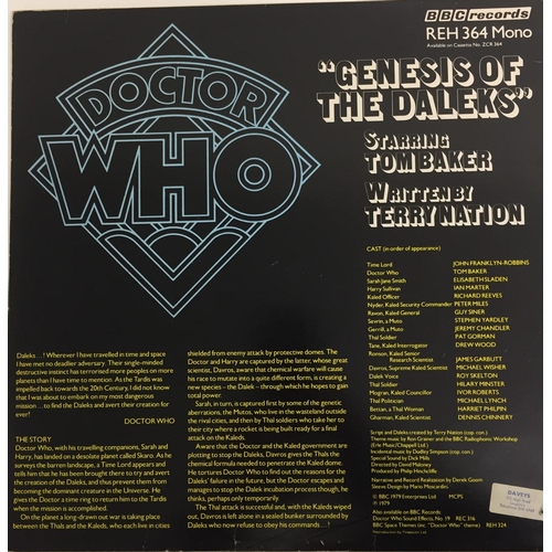 3624 - A 'Doctor Who - Genesis of The Daleks' vinyl album, produced by BBC records. Pye Records label REH 3... 