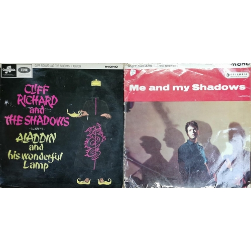 3670 - A duo of vinyl albums, by 'Cliff Richard & The Shadows'. To include 'Aladdin and his Wonderful Lamp'... 