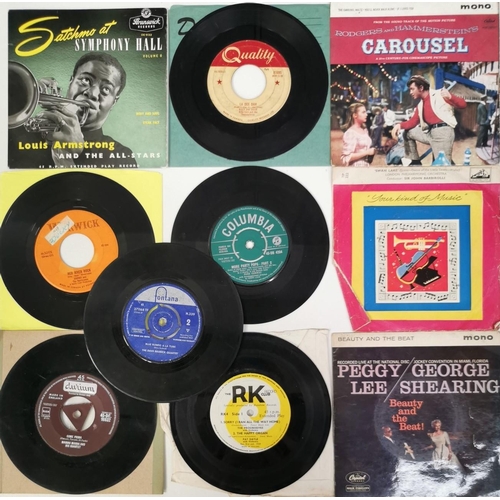 3678 - A collection of ten 1950's vinyl singles.