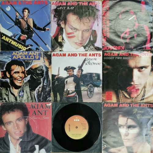 3679 - A collection of nine vinyl singles, by 'Adam & The Ants'. One duplicate.