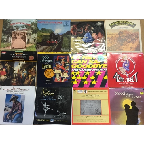 3700 - A collection of twenty-one musical & ballet vinyl albums.