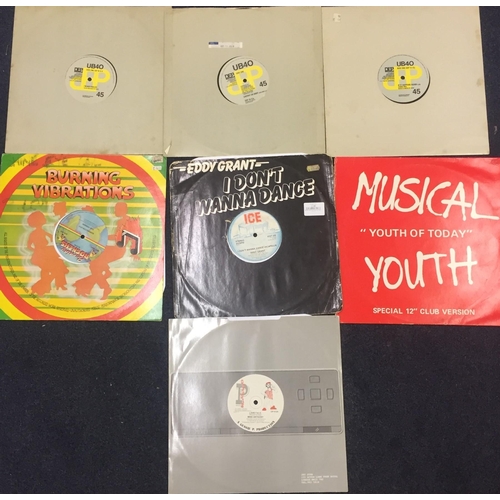 3739 - A collection of seven reggae vinyl 12