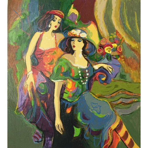 313 - An unframed, limited edition  serigraph on paper, entitled 'Sweet Time', by Isaac Maimon. Complete w... 