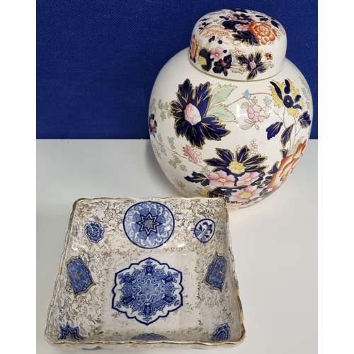 497A - Two orient-inspired British-made ceramics. To include a 19th century Fenton's 'Osaka' pattern bowl, ... 