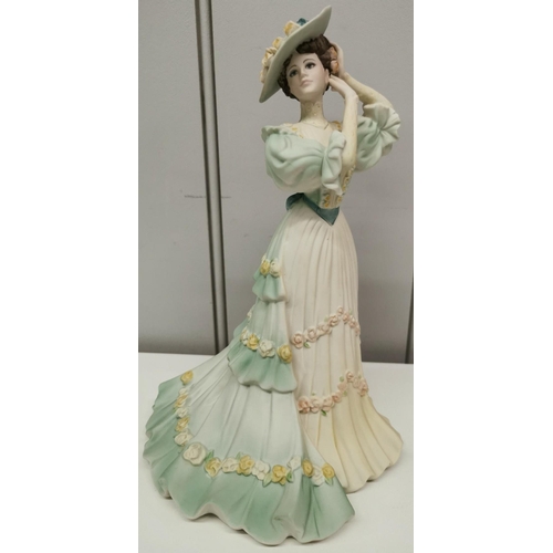 533 - A 'Coalport - Polonaise Walk' figurine, from the Age of Elegance range. Height 23cm.