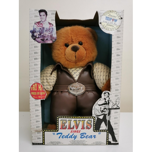 1820 - A boxed 'Elvis' singing teddy bear, by 'Taipow Uni-Con Inc'. Elvis sings 